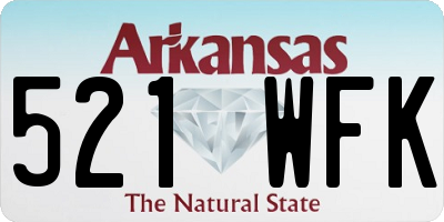AR license plate 521WFK