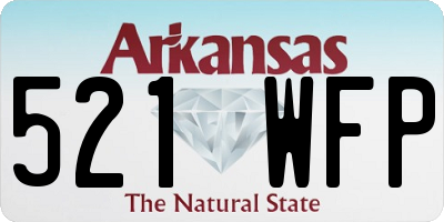 AR license plate 521WFP