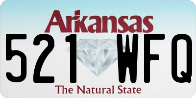 AR license plate 521WFQ