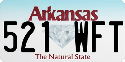 AR license plate 521WFT