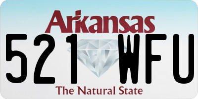 AR license plate 521WFU