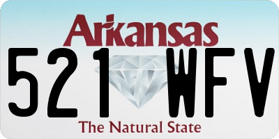 AR license plate 521WFV