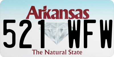 AR license plate 521WFW