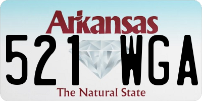 AR license plate 521WGA
