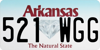 AR license plate 521WGG