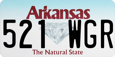 AR license plate 521WGR