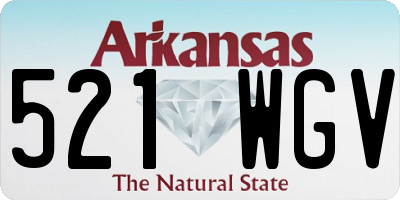 AR license plate 521WGV