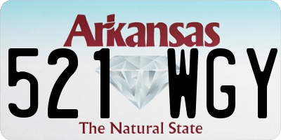 AR license plate 521WGY