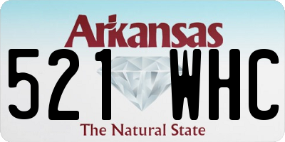 AR license plate 521WHC
