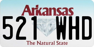 AR license plate 521WHD