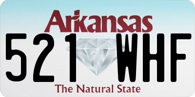 AR license plate 521WHF