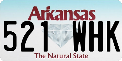 AR license plate 521WHK