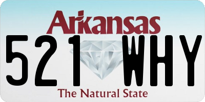 AR license plate 521WHY