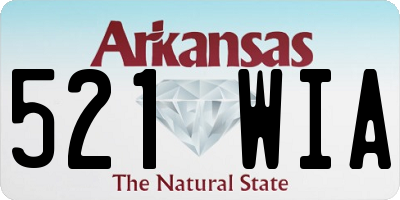 AR license plate 521WIA