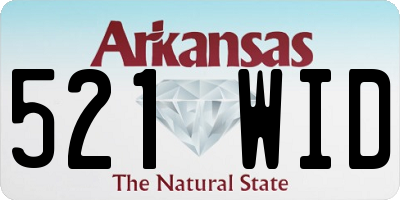 AR license plate 521WID