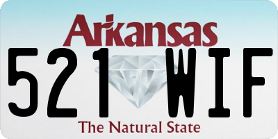 AR license plate 521WIF