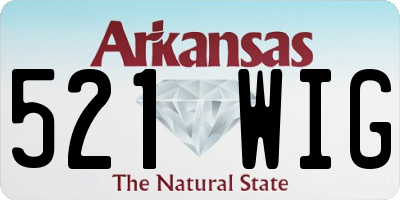 AR license plate 521WIG