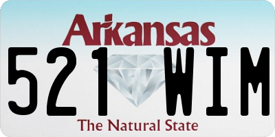 AR license plate 521WIM