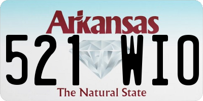 AR license plate 521WIO
