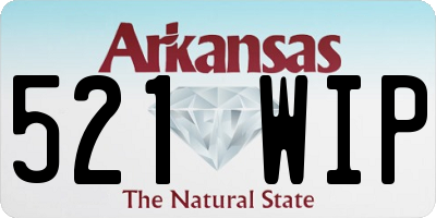 AR license plate 521WIP