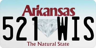 AR license plate 521WIS