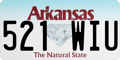 AR license plate 521WIU