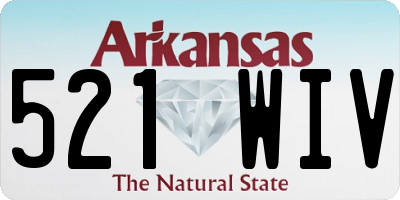 AR license plate 521WIV