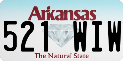 AR license plate 521WIW