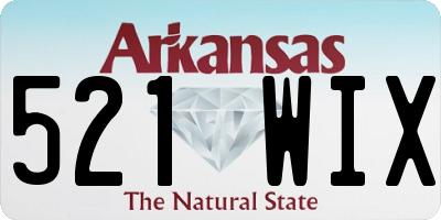 AR license plate 521WIX