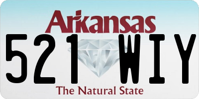 AR license plate 521WIY