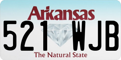 AR license plate 521WJB