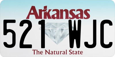 AR license plate 521WJC