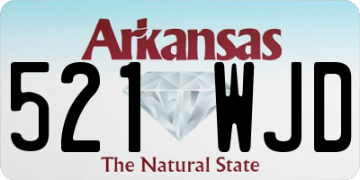AR license plate 521WJD