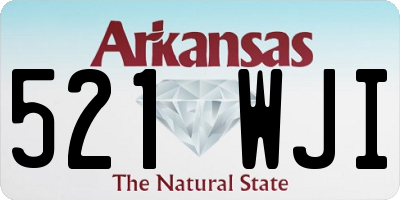 AR license plate 521WJI
