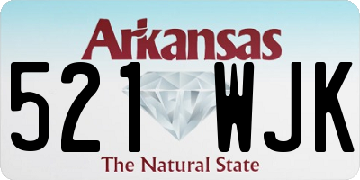 AR license plate 521WJK