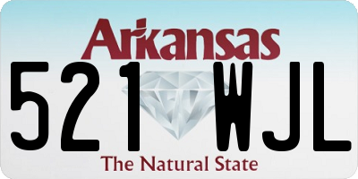 AR license plate 521WJL