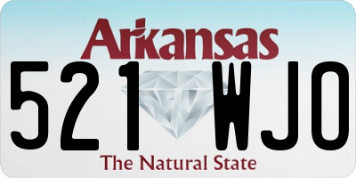 AR license plate 521WJO