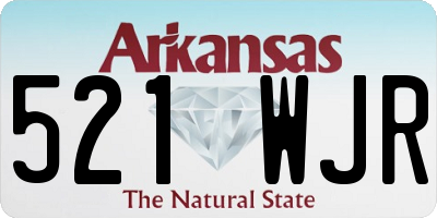 AR license plate 521WJR