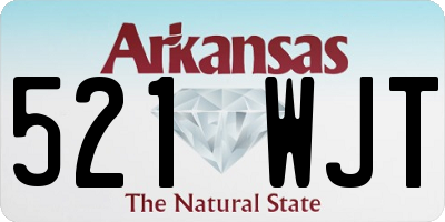 AR license plate 521WJT