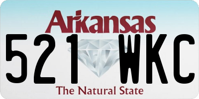 AR license plate 521WKC