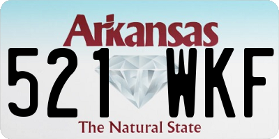 AR license plate 521WKF