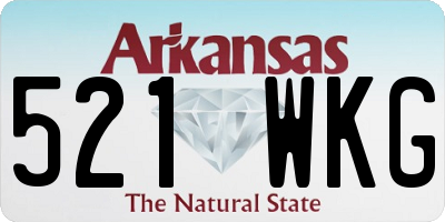 AR license plate 521WKG