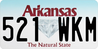 AR license plate 521WKM