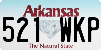 AR license plate 521WKP
