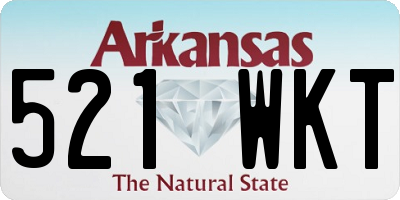 AR license plate 521WKT