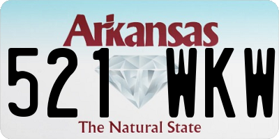 AR license plate 521WKW