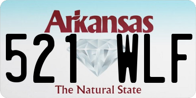 AR license plate 521WLF