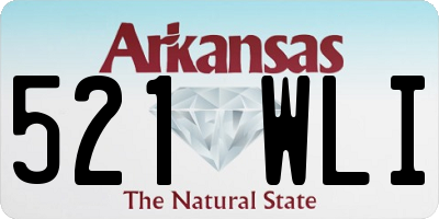 AR license plate 521WLI