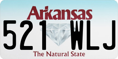 AR license plate 521WLJ