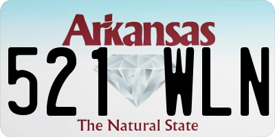 AR license plate 521WLN